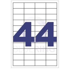 Etikett 48,5 x 25,4 mm lézer