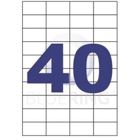 Etikett 52,5 x 29,7 mm lézer