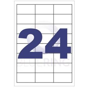 Etikett 64,6 x 33,8 mm lézer