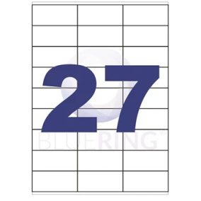 Etikett 70 x 32 mm lézer