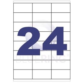 Etikett 70 x 35 mm lézer