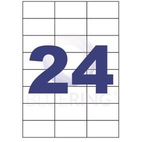 Etikett 70 x 37 mm lézer