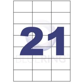 Etikett 70 x 42,3 mm lézer