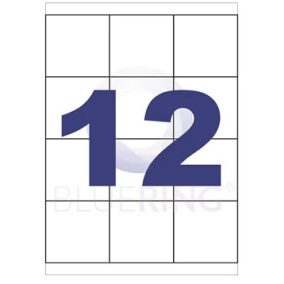 Etikett 70x67,7 mm lézer