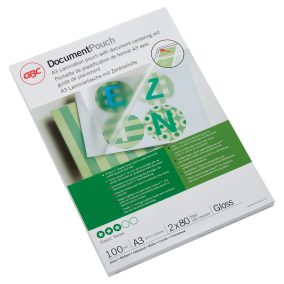 Lamináló fólia GBC A/3 80 mic fényes IB583032