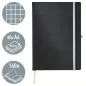 STYLE jegyzetfüzet A/4 kockás szaténfekete 44761094
