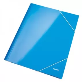 WOW Lakkfényű gumis mappa 39820036 kék 