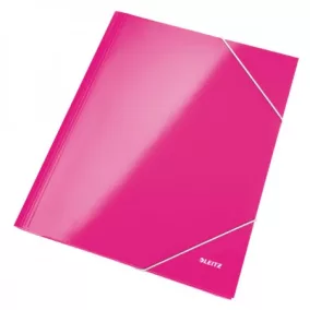 WOW Lakkfényű gumis mappa 39820023 rózsaszín 