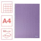 Colour Breeze spirálfüzet A/4 kockás levendula 628479