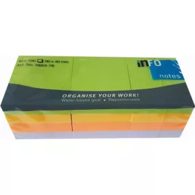 Post it INFONotes 5653-76 50x40mm 100lap NEON 4szín(12db)
