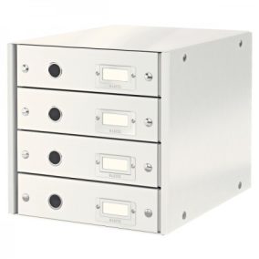 CLICK&STORE 4-fiókos irattároló 60490001 fehér