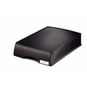 PLUS irattálca 52100095 fiókos fekete