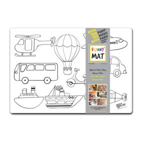 FUNNY MAT asztali alátét járművek 48*33.5 cm