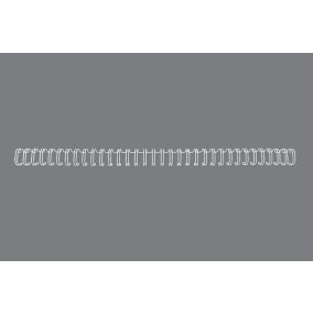 Spirál fém 3:1 14 mm 125 lap GBC WireBind fehér RG810970