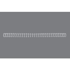 Spirál fém 3:1 6 mm 55 lap GBC WireBind fehér RG810470