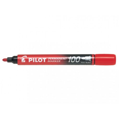 Pilot SCA-100-20R kerek permanent marker 20db-os szett piros