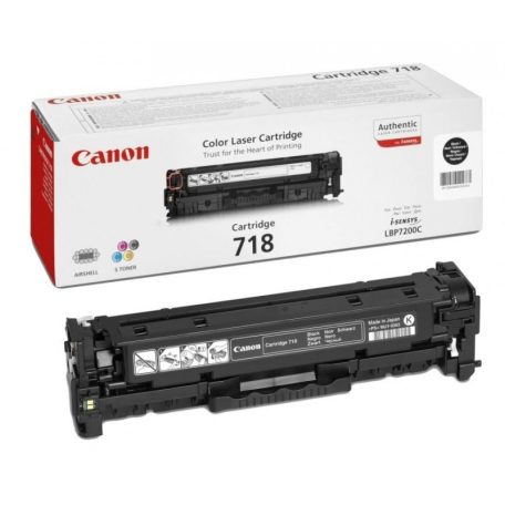 Canon CRG-718 lézertoner eredeti Black 3,4K 2662B002AA