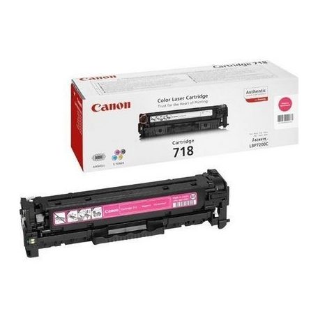 Canon CRG-718 lézertoner eredeti Magenta 2,9K 2660B002AA