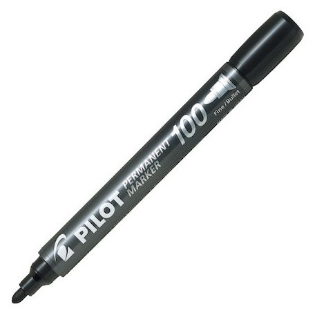 Pilot SCA-100-B kerek permanent marker fekete